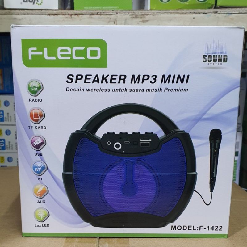 Speaker Bluetooth Fleco F 1422 + Bonus Mic