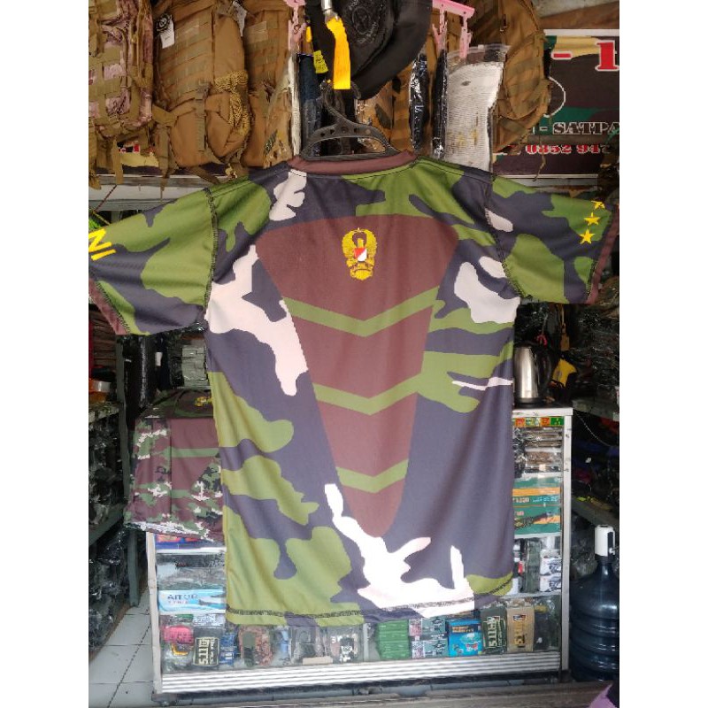 Kaos Jersey Dryfit TNI AD Model Jatah Kasad Fullprint