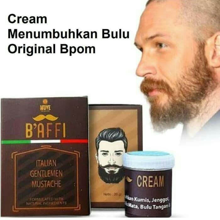 Penumbuh Kumis & Jenggot Baffi Cream Italian Gentlemen Mustache