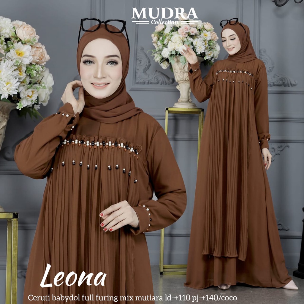 LEONA DRESS GAMIS ORI BY MUDRA HIJAB