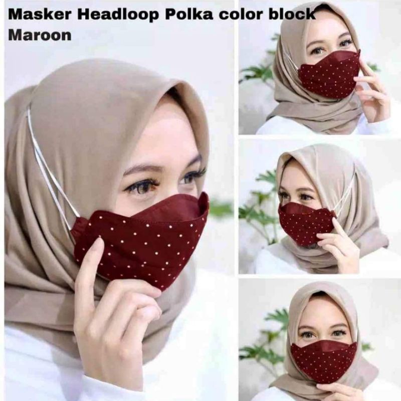 Masker 3D Masker Hijab Kain 3D