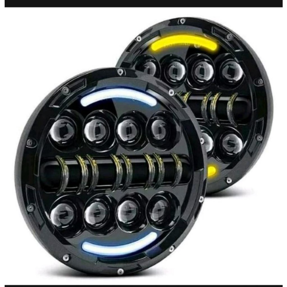 Daymaker Headlight 7 Inch Hi Lod Led Fog Lamp Head Lamp Harley Mobil Lampu Led Daymaker 7 Inch 40W-3