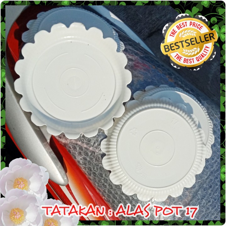 TATAKAN ALAS POT TAWON 17 PUTIH GBL/ECO/TRAY untuk POT TAWON 18 TINGGI PIRUS VIRUS 18 181 21 MURAH