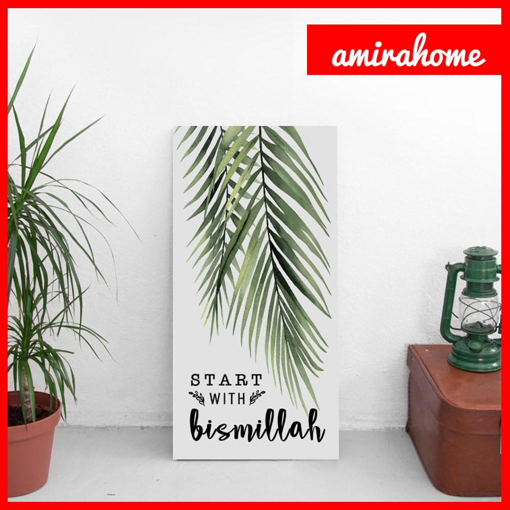 TROP07 Hiasan Dekorasi dinding Kamar Wall decor Tropical Monstera hiasan dinding Poster aesthetic