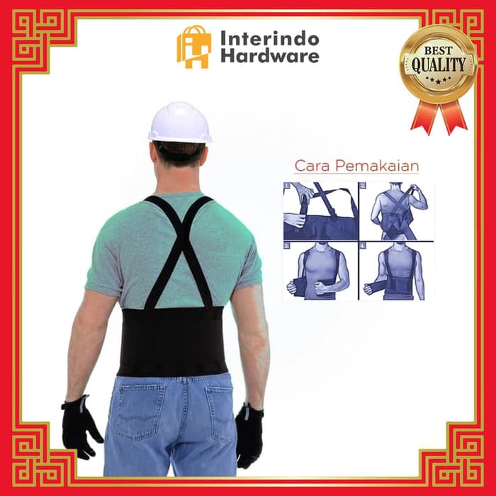 n401nh Safety Belt Back Support Original Sabuk Pengaman Pinggang Size L - Xl Hh300H