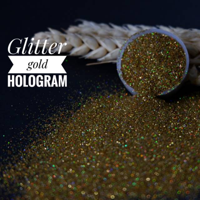 Sale Glitter gold hologram
