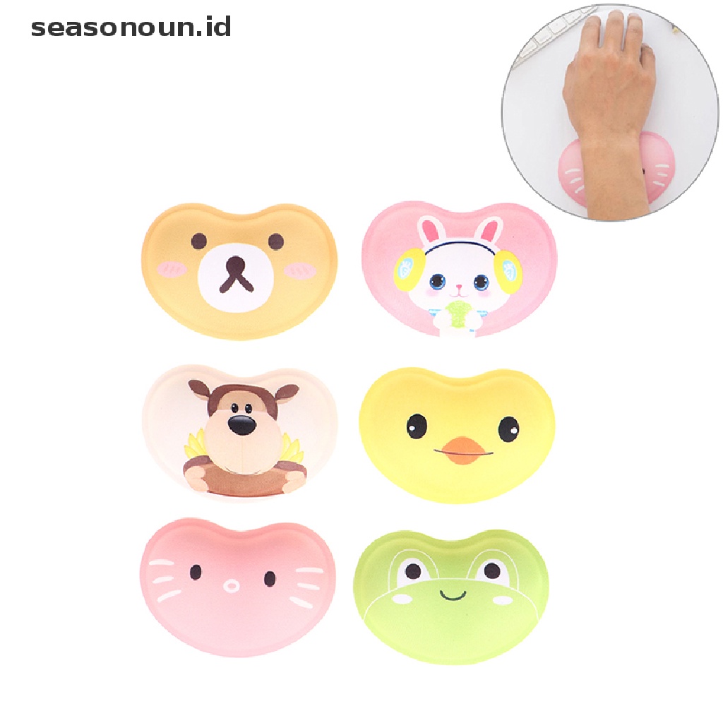 (seasonoun) Mouse Pad Silikon Dengan Bantalan Pergelangan Tangan Untuk Komputer Desktop