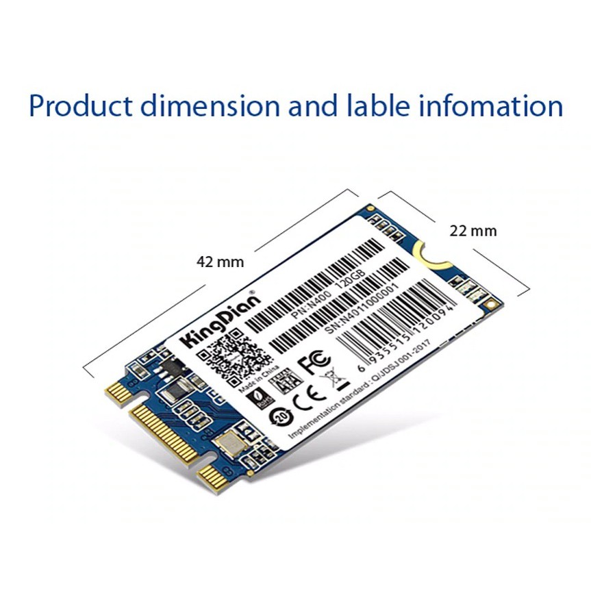 SSD M2 SATA 120GB 2242 NGFF KINGDIAN