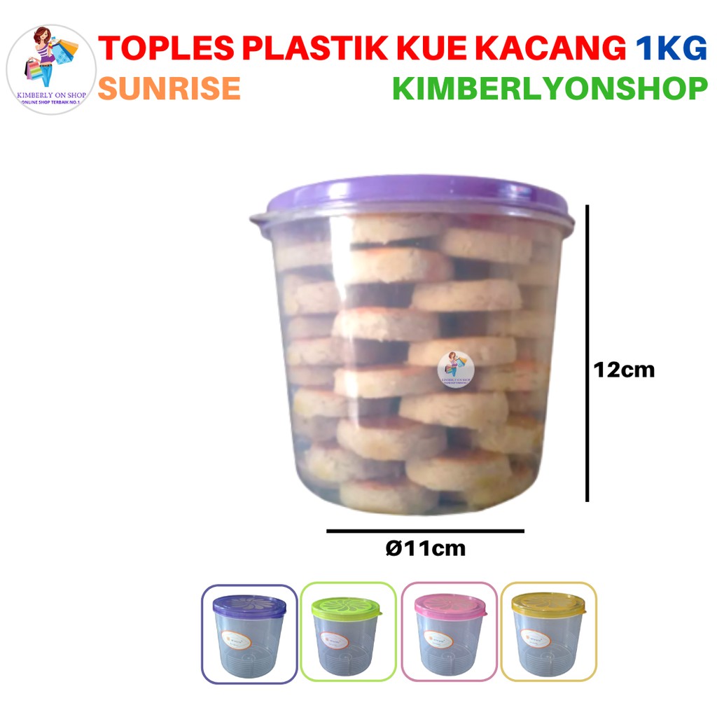 Kimberlyonshop Toples Sealware Plastik Anggrek Tempat Makan 1kg sunrise