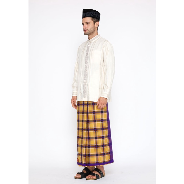Sarung BHS Gold Excellent motif KKR Kuning Ungu
