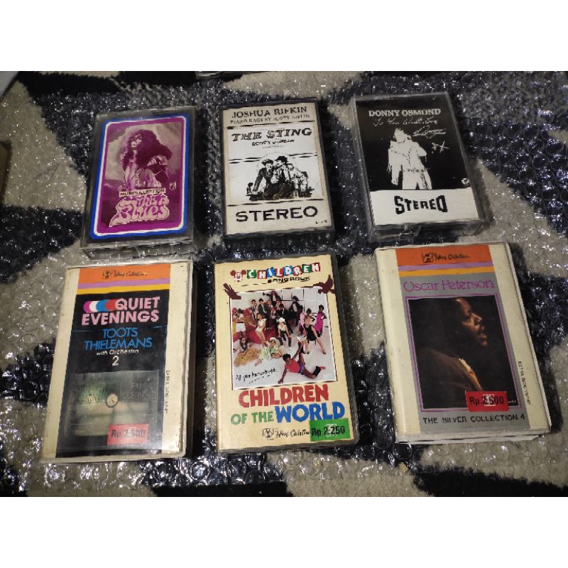 kaset pita this is blues - the sting - donny osmond - toots thielemans - children of the world - oscar peterson