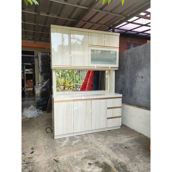 Kitchen set HPL 4 pintu / Lemari Dapur 4 pintu / Lemari sayur minimalis