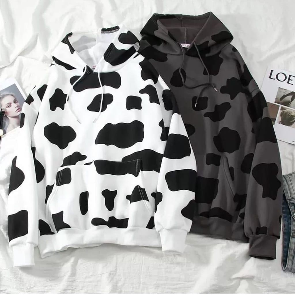 Hoodie Sapi Sweater Oversize | Sweater COW Full Print Jaket Hoodie Pria Wanita | Sweatshirt Pakaian Kekinian