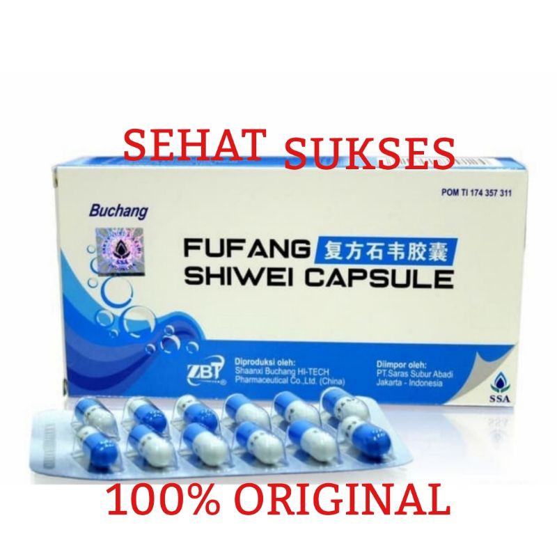 Buchang Fufang Shiwei Capsule - Obat Melancarkan Buang Air Kecil