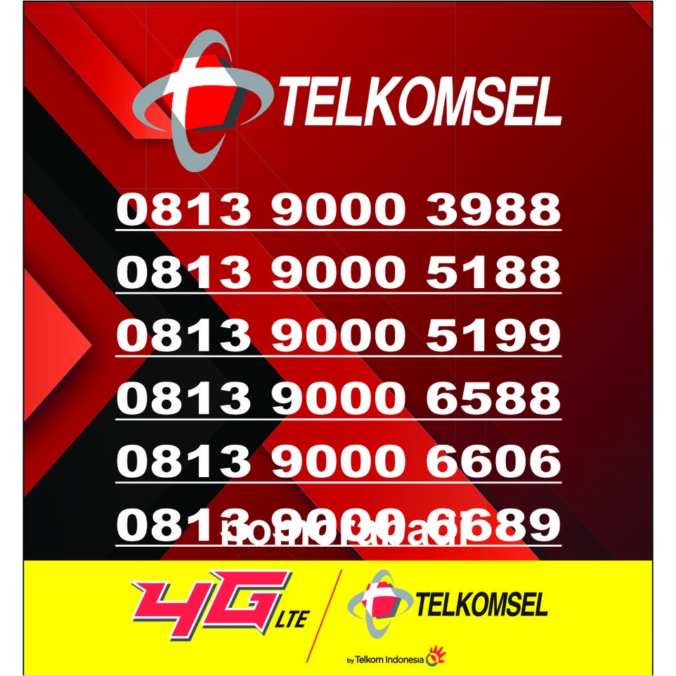 nomor cantik simpati 9000 h501