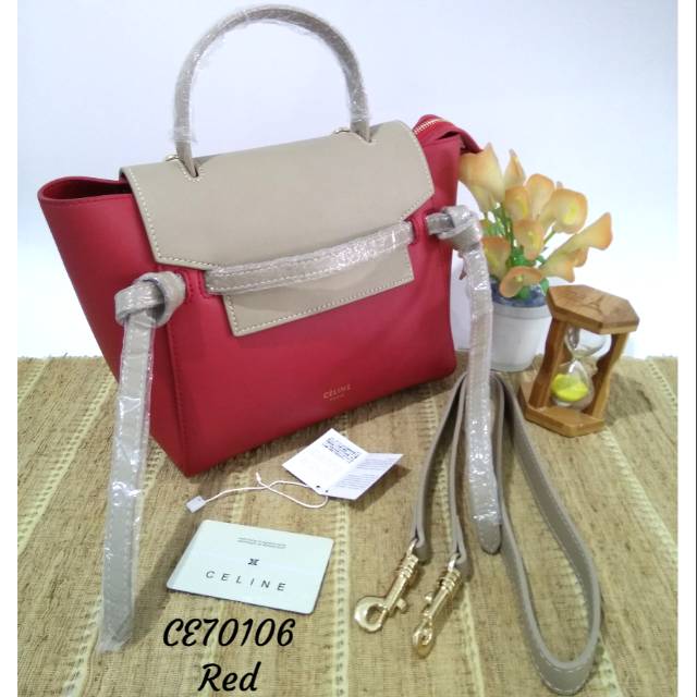 Tas wanita merah import China