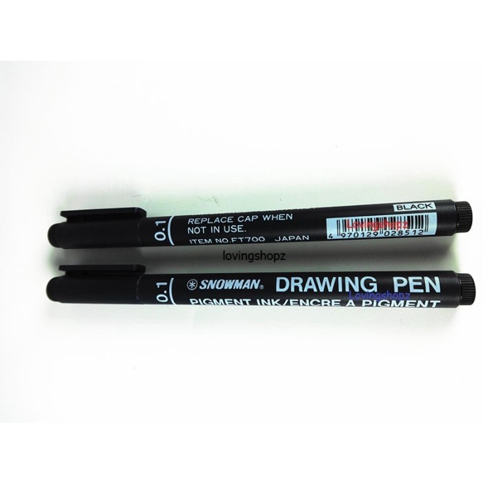 

Pendrawing- Pulpen Snowman Drawing Pen 0.1,Snowman 700 Drawing Pen 0.1 - Hitam -Drawing-Pen.