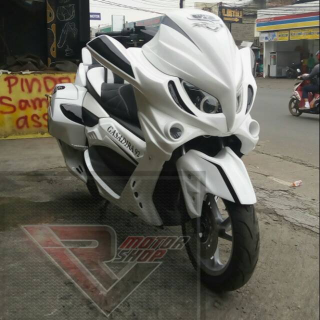 Paket modif full body Nmax Old Cobra with sidebox