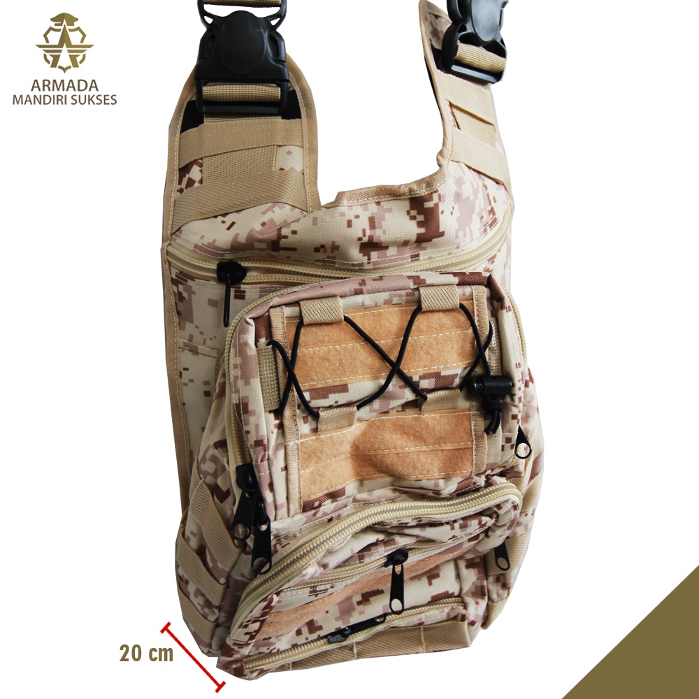 Tas Selempang Libanon Loreng - Sling Bag Libanon Loreng