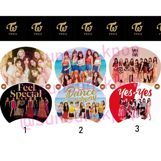 Kipas Kerang Uchiwa KPOP twice