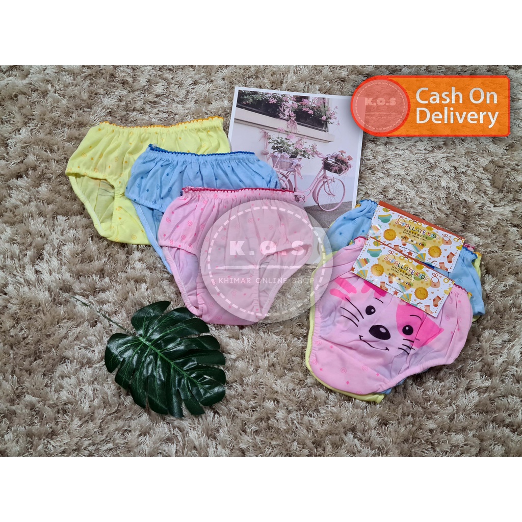 Celana dalam anak perempuan motif kucing bundle 3pcs