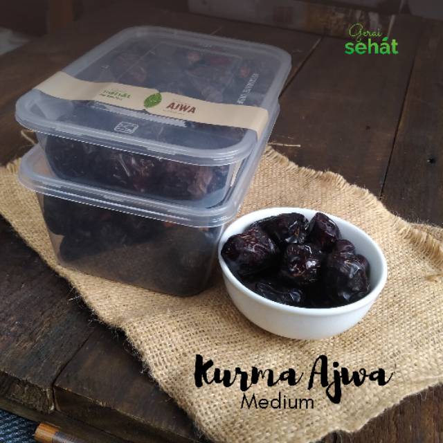 

Kurma Ajwa Medium 250 gram/ Kurma Nabi Medium 250 gram