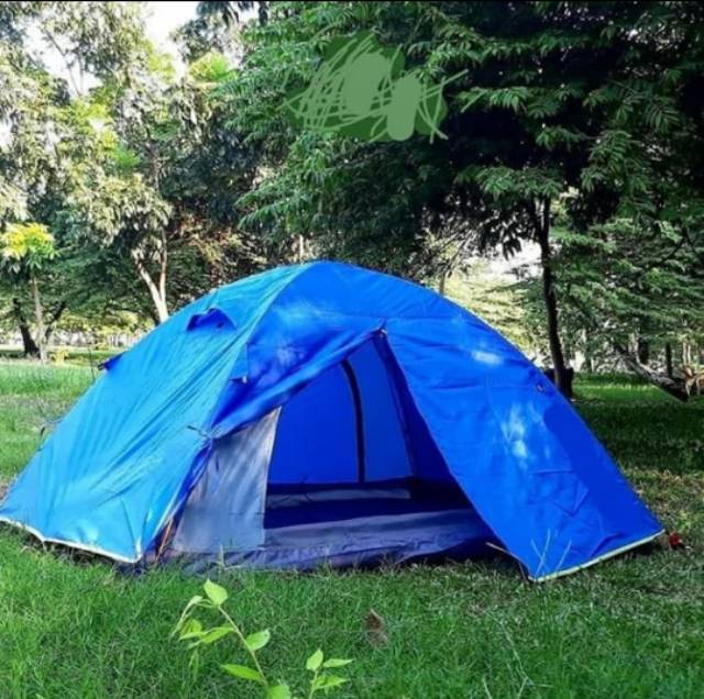 Tenda Camping Dobel Layer Fame Aloy Kapasitas 2-3 orang Merek Compass Waterproof Cemping Outdoor