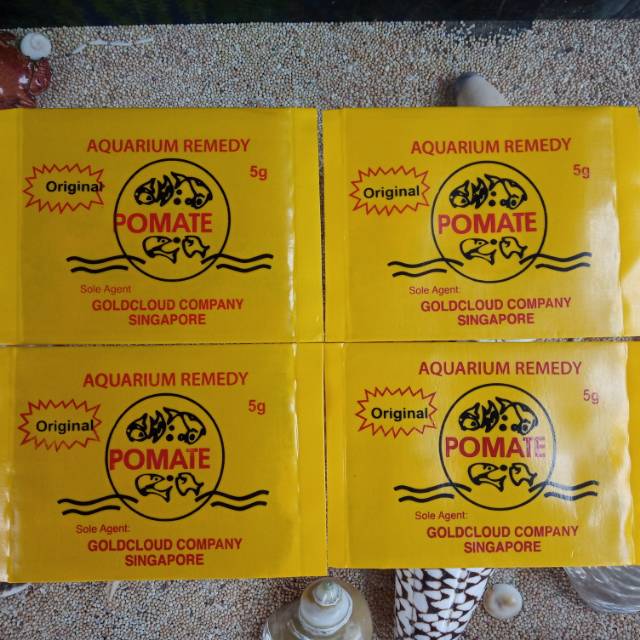 POMATE ORIGINAL SINGAPORE 5gr Obat Khusus Ikan obat Luka jamur antibiotik karantina