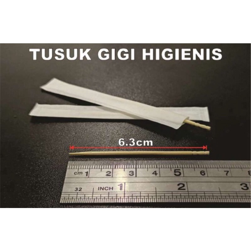 Tusuk Gigi Steril bungkus kertas isi 500 pcs