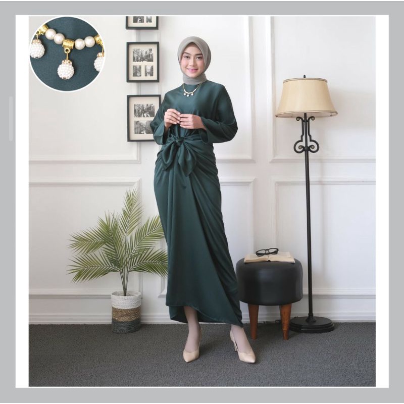 baju gamis kaftan/gamis pesta/kaftan/dress pesta muslimah bahan maxmara velvet