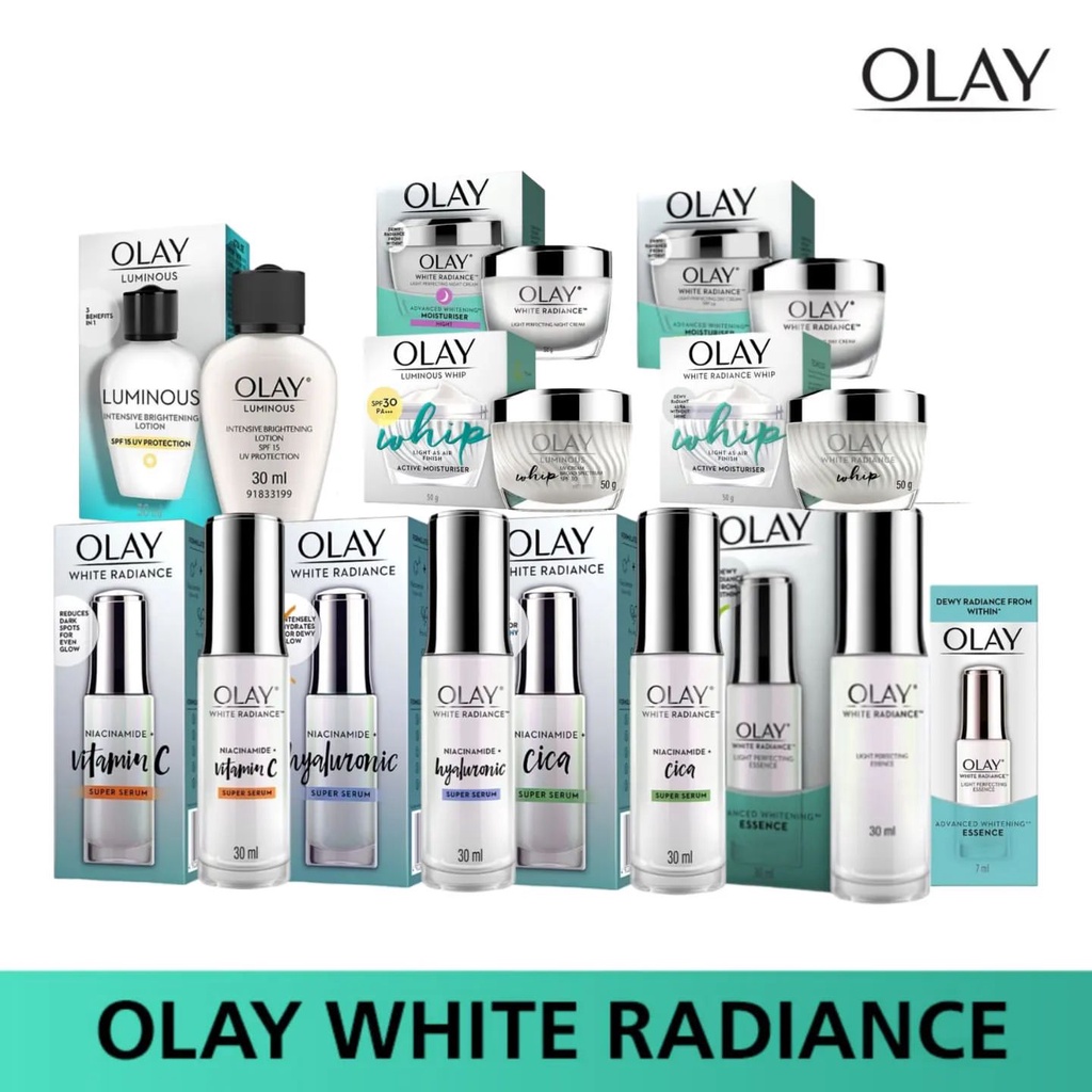 OLAY White Radiance Advanced Day Cream Essence Lotion Whip & Serum