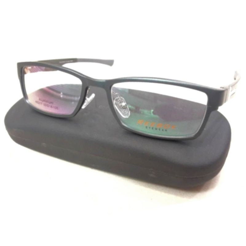Frame Kacamata Minus Pria Titanium Carbon Reebok-C2 Gun Abu - No Korosi