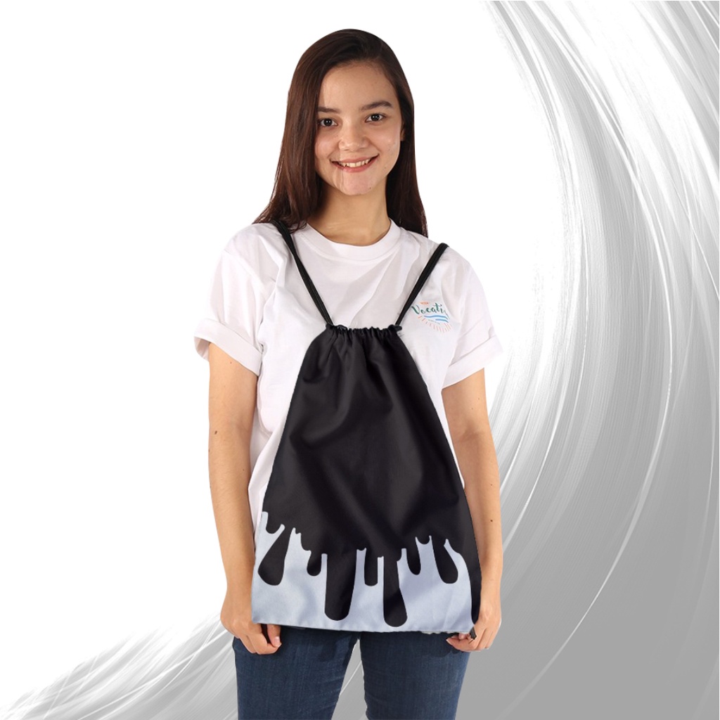 ZCO - Tas Serut Multifungsi Untuk Olahraga Sekolah Futsal Basket Berenang Tas Serut Terlengkap / New Stringbag Bts / String bag / Stringbag Bahan Taslan Anti Air Ukuran 38 x 30 cm Part V | Morybag