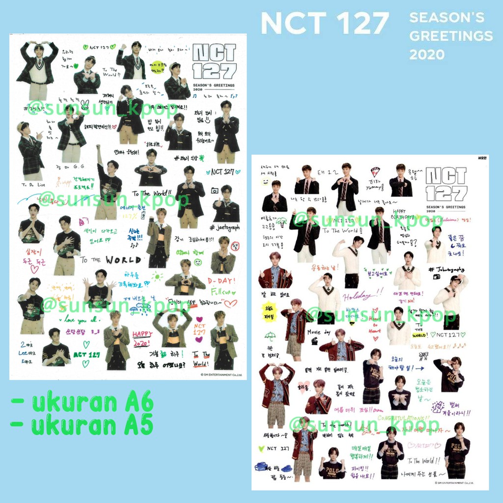 Stiker NCT Seasons Greeting 2020