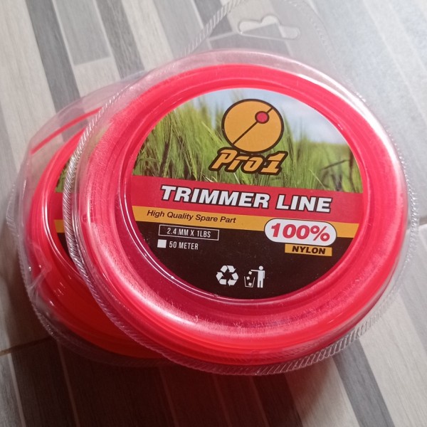 PAZTO SENAR POTONG RUMPUT 50 M TRIMER 2,4 x 50 M TRIMMER LINE BRUSH