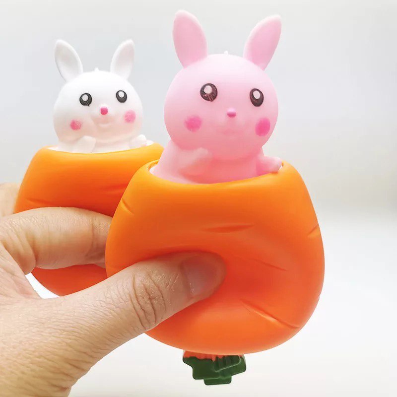 Squishy Rabbit Splat Toy Fidget Tupai Squeeze ADHD Mainan Anak Pop It Stress Ball Toys ADHD New