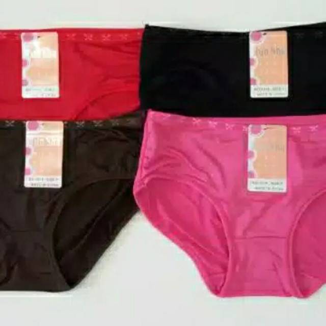 Celana dalam wanita polos impor merek run sha / say yes free size