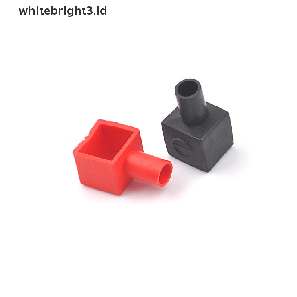 (whitebright3.id) 2pcs Cover Terminal Aki Motor Bahan Karet