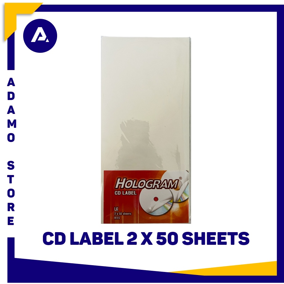 Label CD DVD Hologram / Sticker CD HVS 100 Labels