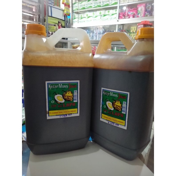 

Kecap manis cap Kelapa Sumber Baru jerigen 5 liter