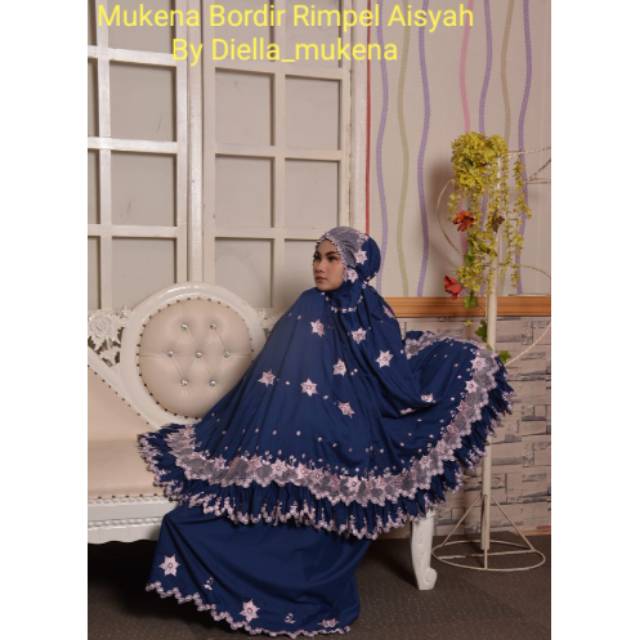 Mukena bordir rimpel aisyah series