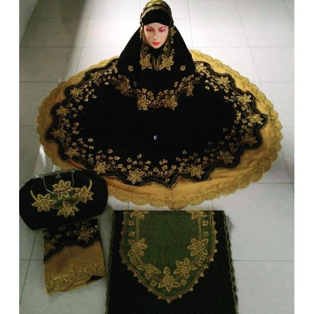 Mukena Bordir Double Hycont Lebaran 1 Set Bagus Mewah Oleh Oleh Tasikmalaya