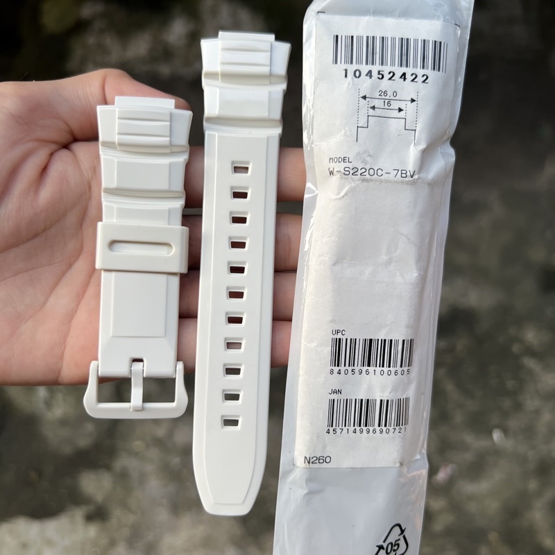 Strap tali jam tangan casio original W-S220C 7B band W S220C