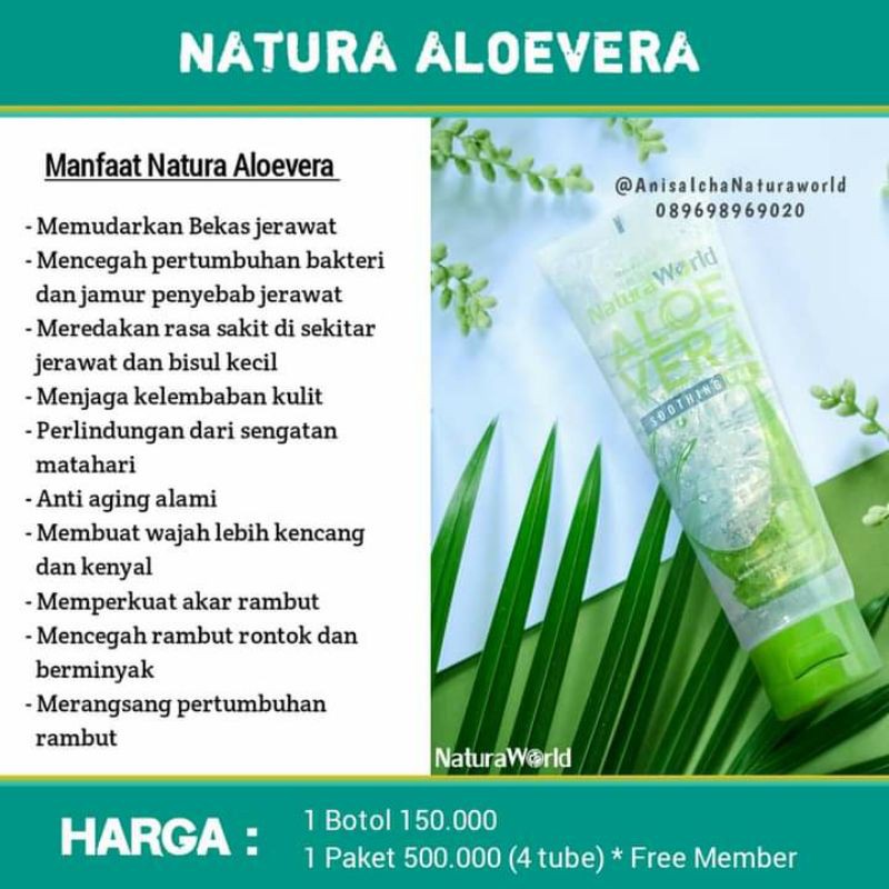 Gel penyembuh luka dan menyamarkan bekas luka-Natura AloeVera/NAV