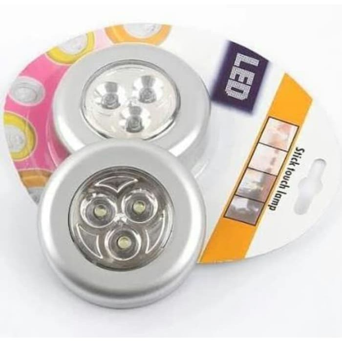 1 Pcs Lampu Lemari Kamar Tidur Led 3 Mata Emergensi Kabin Kolong Plafon Dashboard Mobil Emergency