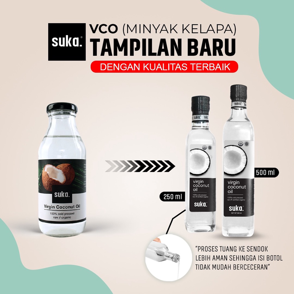 Suka - Minyak Kelapa/Virgin Coconut Oil ( VCO 250ml )