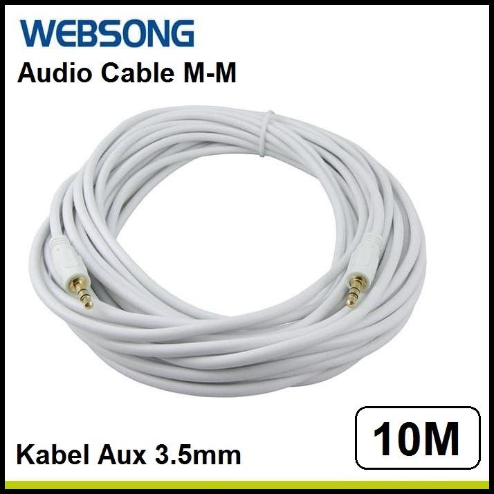 Kabel Audio Aux 3.5Mm 10M / Mini Stereo Cable 10 Meter