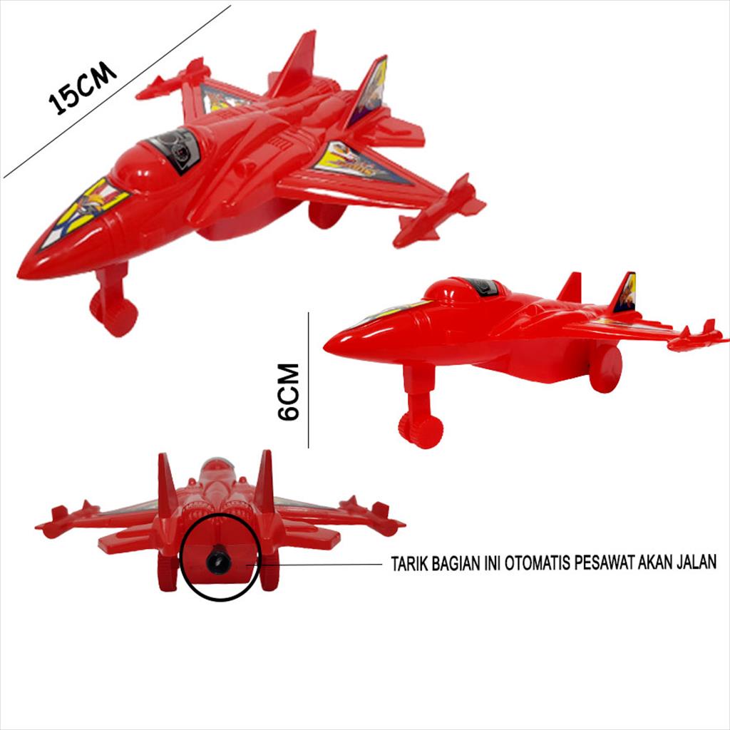 Mainan Pesawat Tarik/ Toys  Super Airfoce LT38 JSP