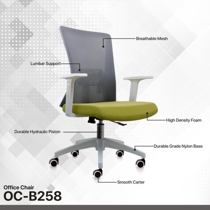 Jual Fantech Kursi Kerja Kantor Ocb258 Premium Office Chair Indonesia