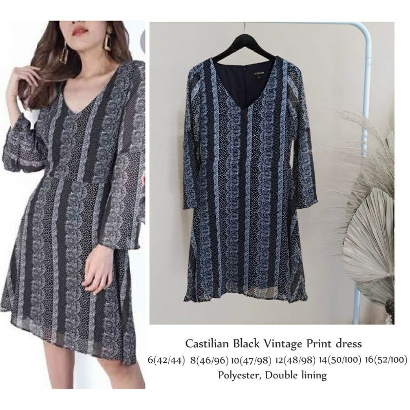ORIGINAL Branded Tunik Dress Midi Premium Original Castilian Atasan Wanita Tunik Wanita